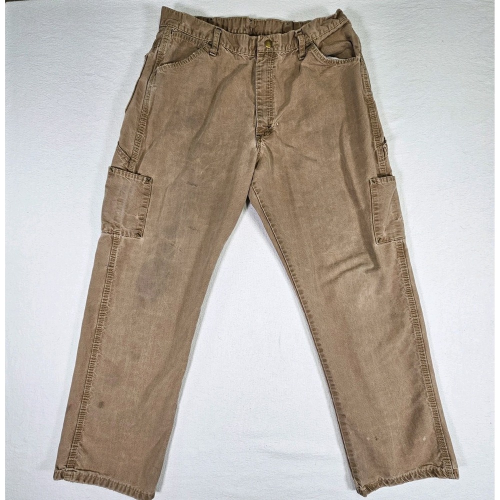 Bulwark FR Jeans Mens 38x32 Brown Carpenter Flame Resistant Denim Workwear